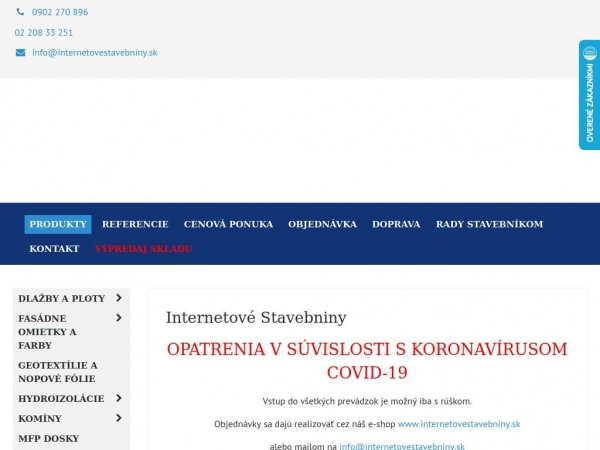internetovestavebniny.sk