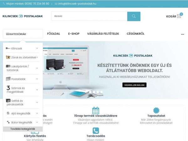 kilincsek-postaladak.hu