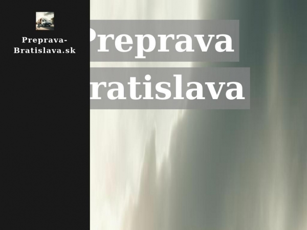 preprava-bratislava.sk