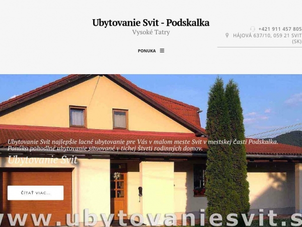 ubytovaniesvit.sk